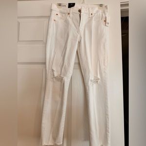 GAP High rise skinny jeans. White size 27 petite. New with tags